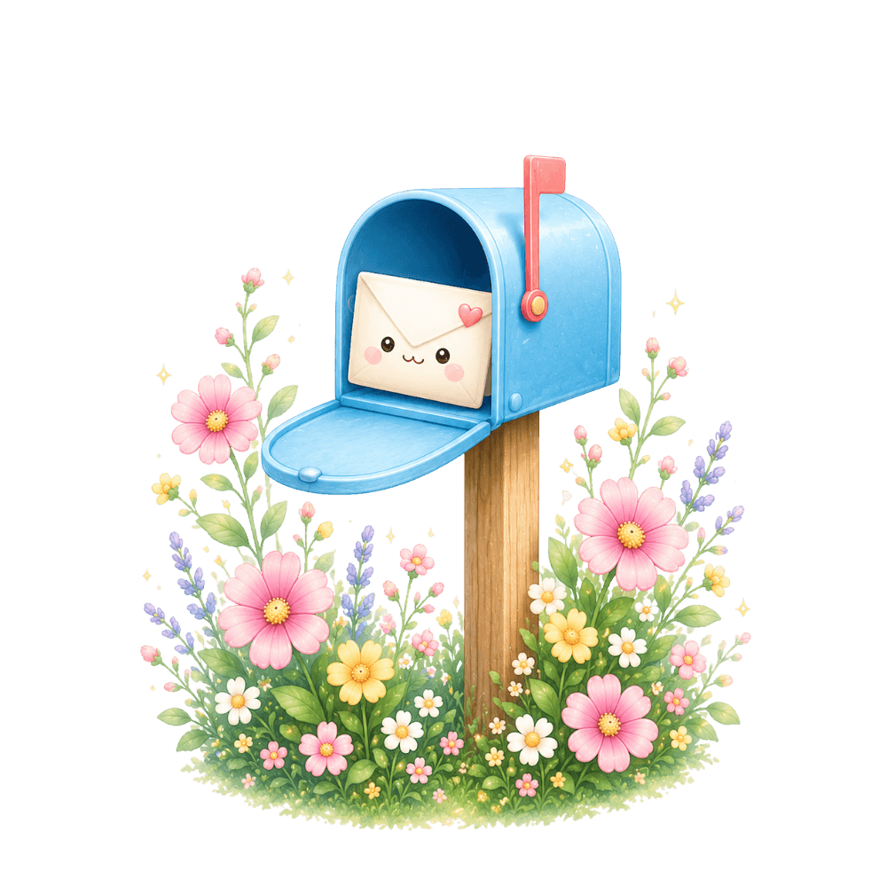 Mailbox with a letter